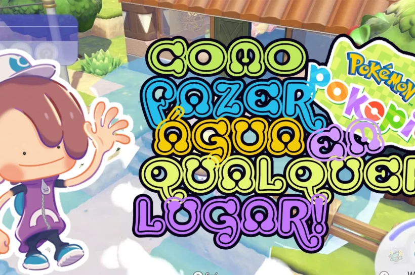 Pokémon Pokopia como fazer água