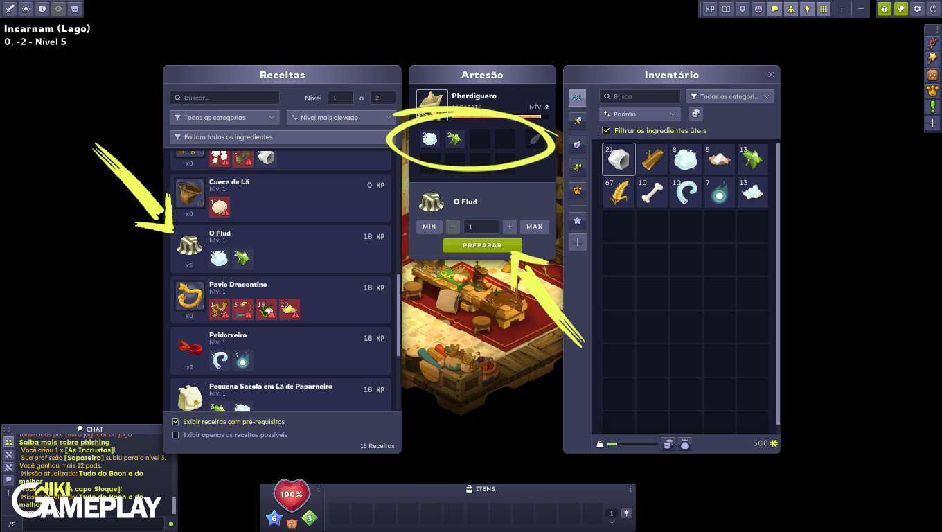 Como FABRICAR o Chapéu Flud em Dofus