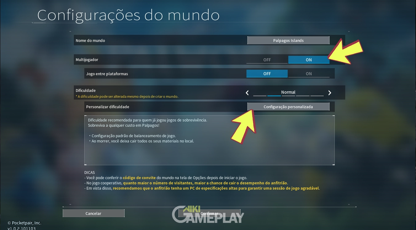 modo multiplayer de Palworld