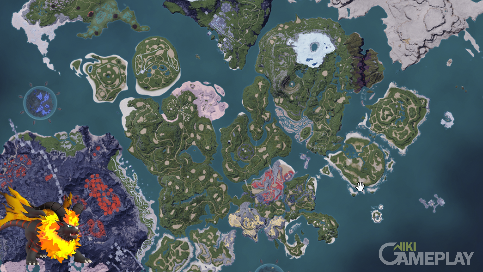 Onde encontrar Blazehowl em PALWORLD