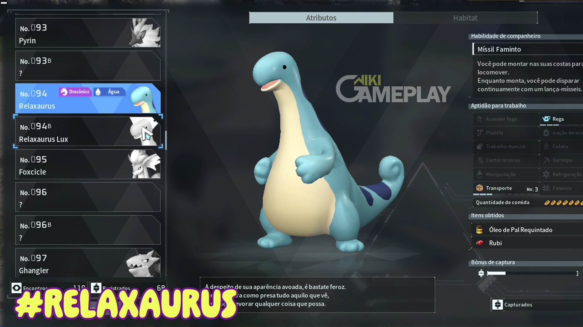 Relaxaurus Palworld